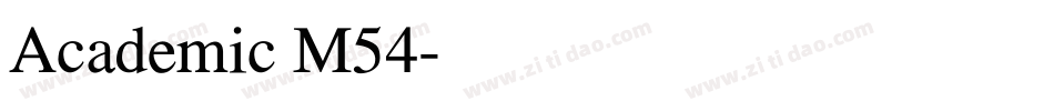 Academic M54字体转换